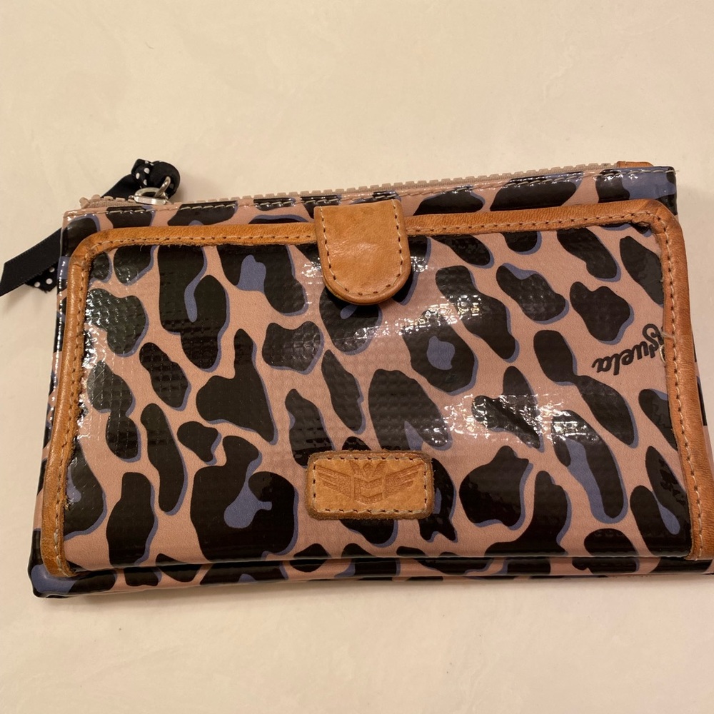 Consuela Blue Jag Slim Wallet